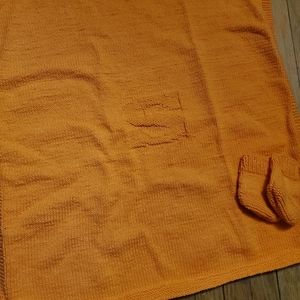 Handknit baby blanket and booties set